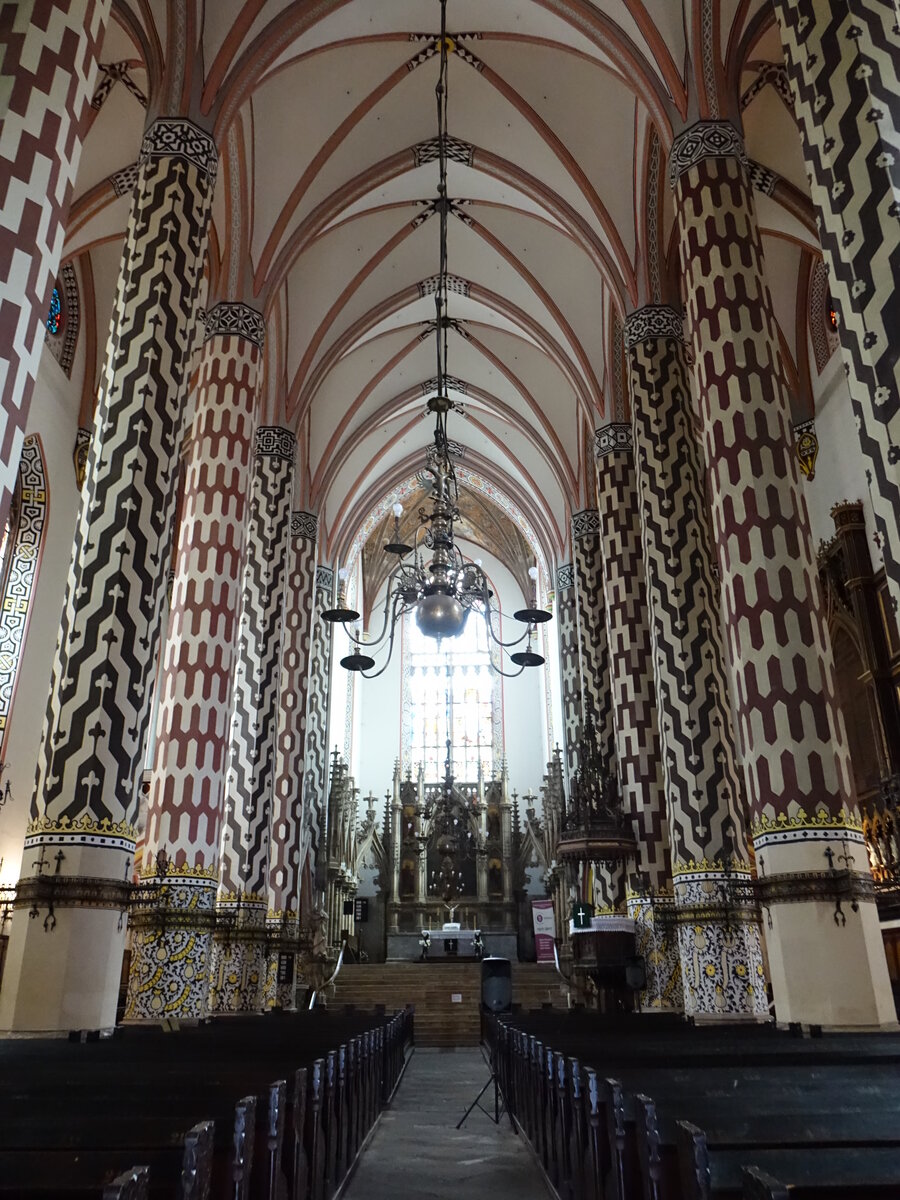 Legnica / Liegnitz, Innenraum der St. Marien Kirche (15.09.2021)