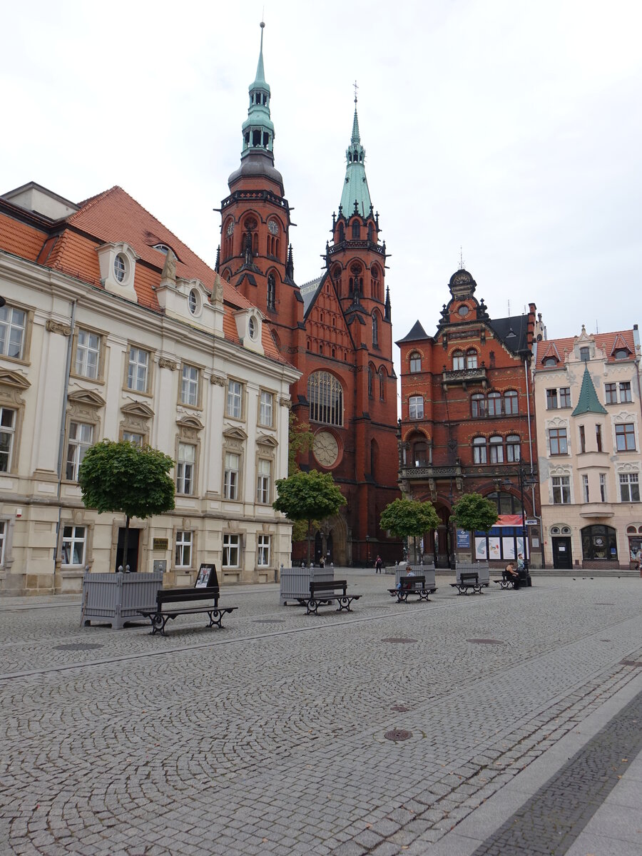 Legnica / Liegnitz, Kathedrale St. Peter und Paul, erbaut von 1329 bis 1390 (15.09.2021)