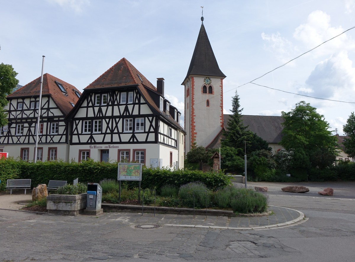 Leimen, Ev. Mauritiuskirche, erbaut 1681 bis 1683 (31.05.2015)