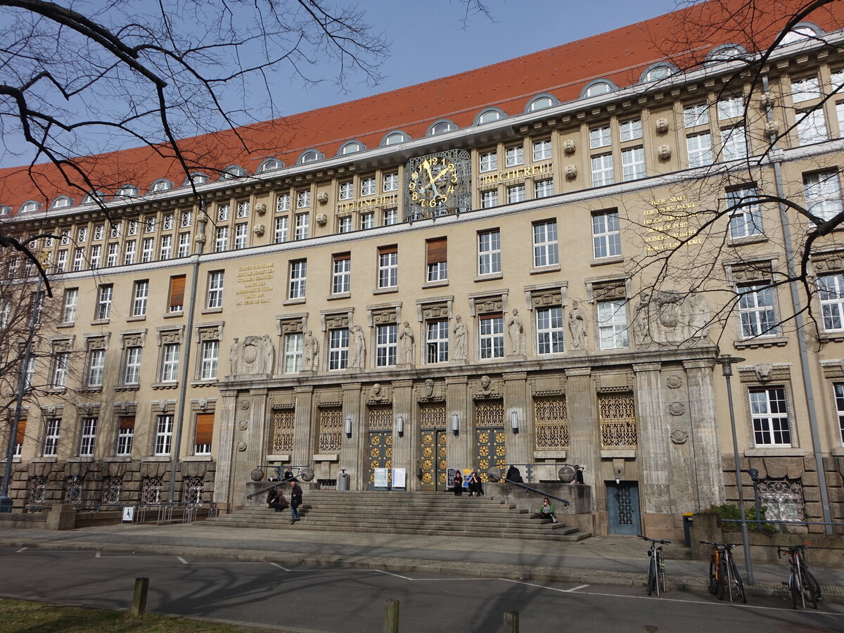 Leipzig, Nationalbibliothek am Deutschen Platz (10.03.2026)