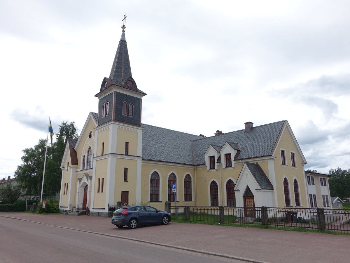Leksand, Ev. Kirche, erbaut 1715, barocke Einrichtung (16.06.2017)