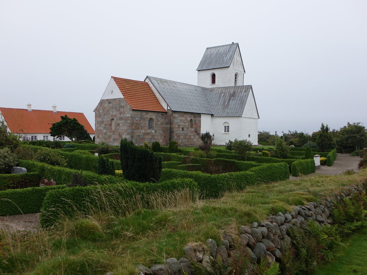 Lemvig, Nrlem Kirche, Kirchenschiff und Chor 12. Jahrhundert, sptgotischer Kirchturm erbaut 1425 (19.09.2020)