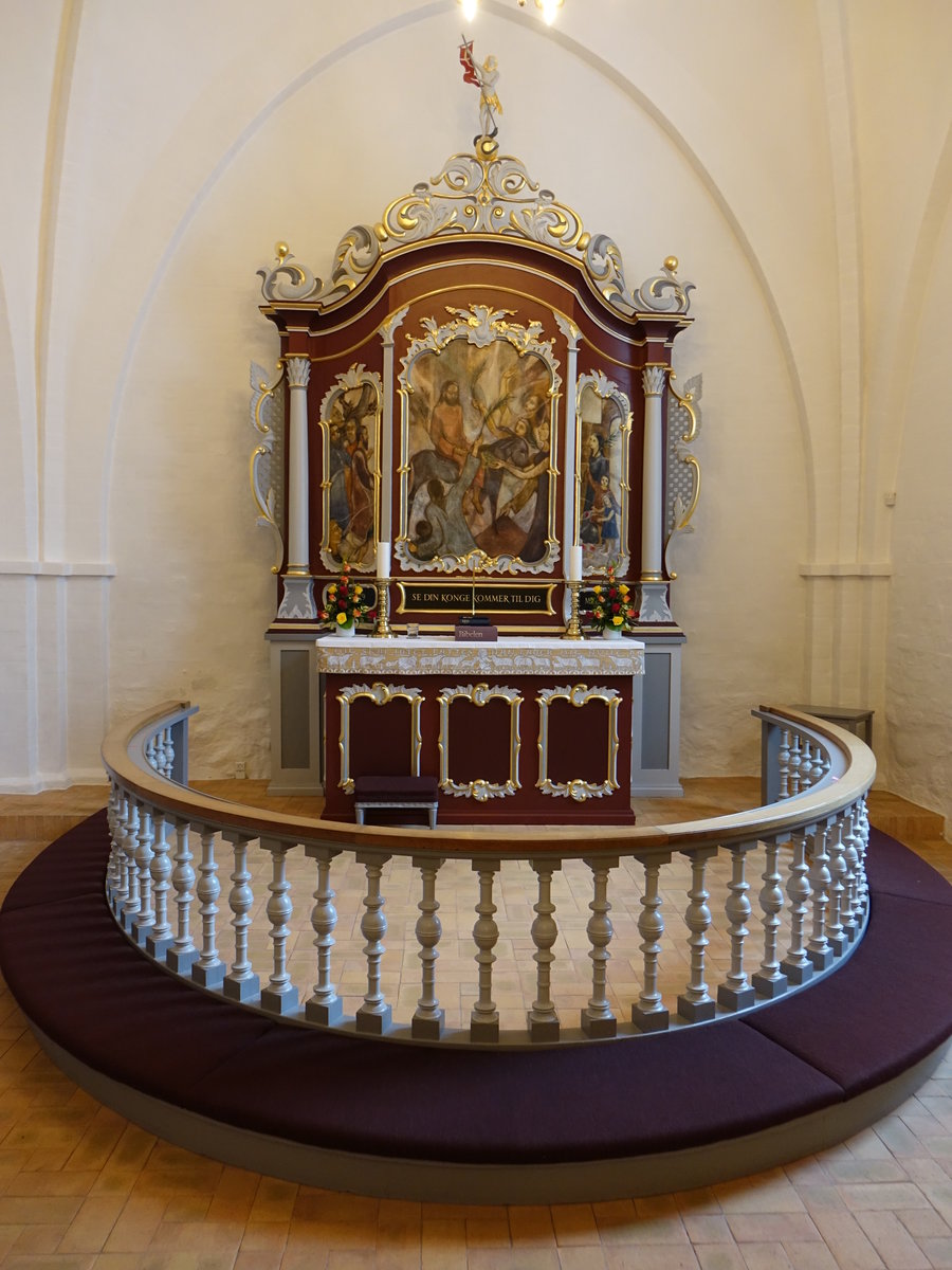 Lemvig, Rokoko Altar in der evangelischen Kirche (19.09.2020)