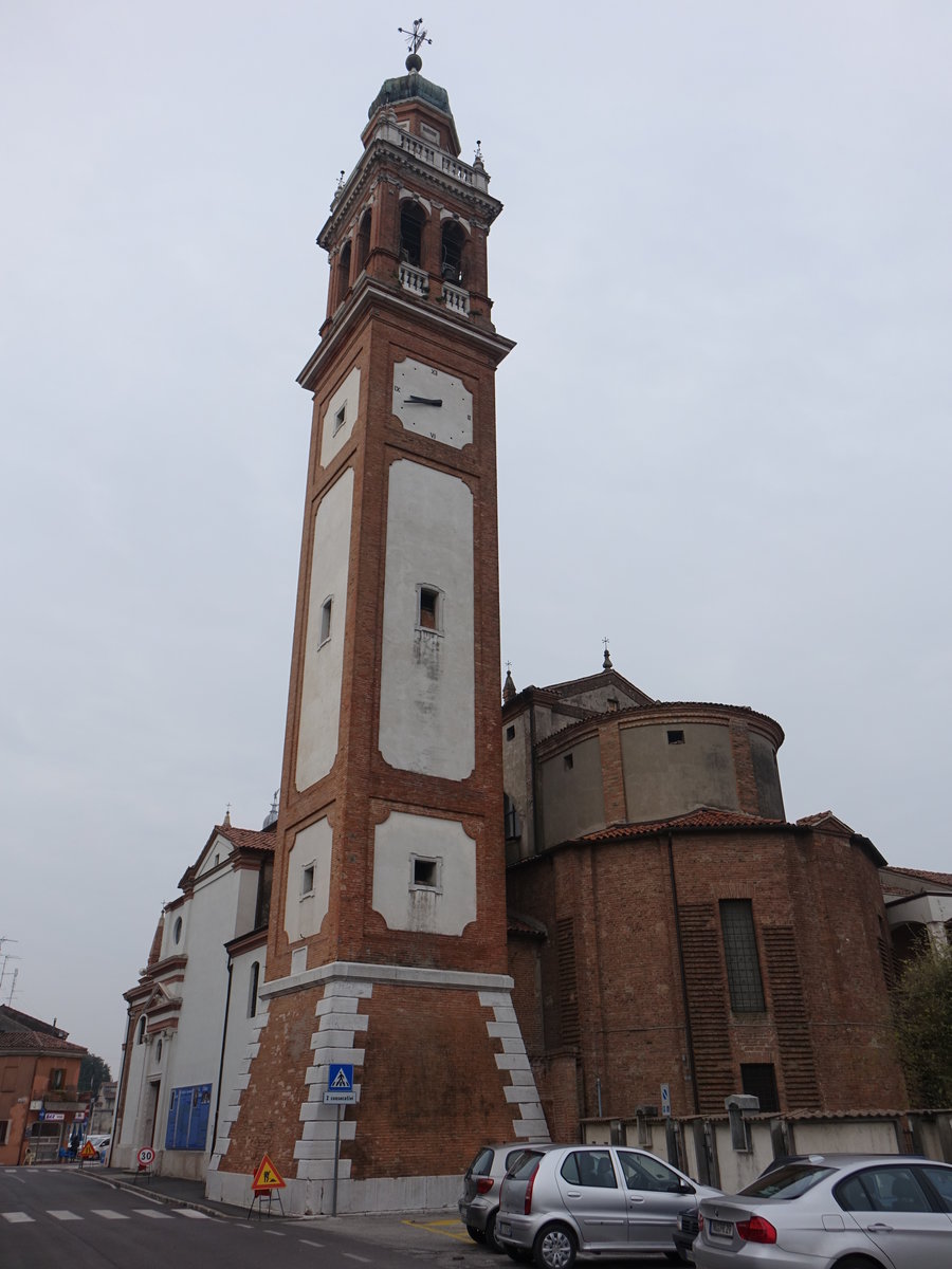 Lendinara, Santuario della Madonna dei Pilastrello in der Via del Santuario, erbaut im 16. Jahrhundert (28.10.2017)