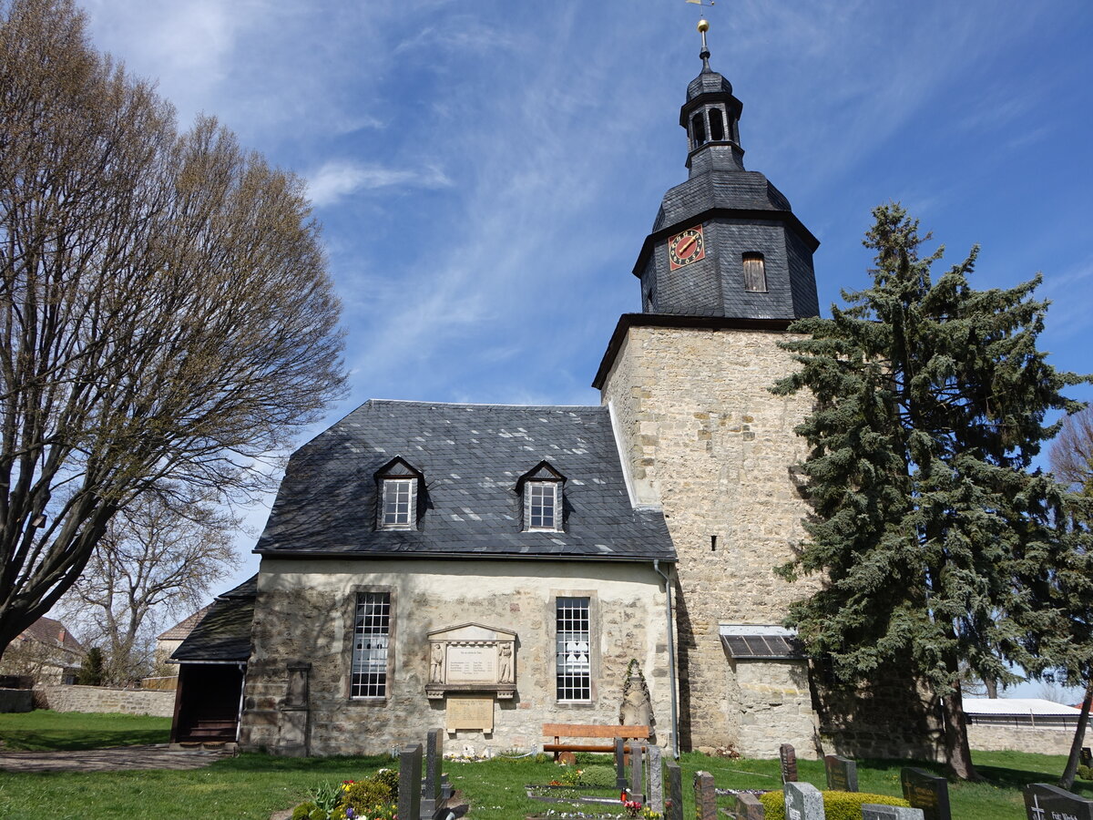 Lengefeld, evangelische Kirche, erbaut ab 1764 (17.04.2022)