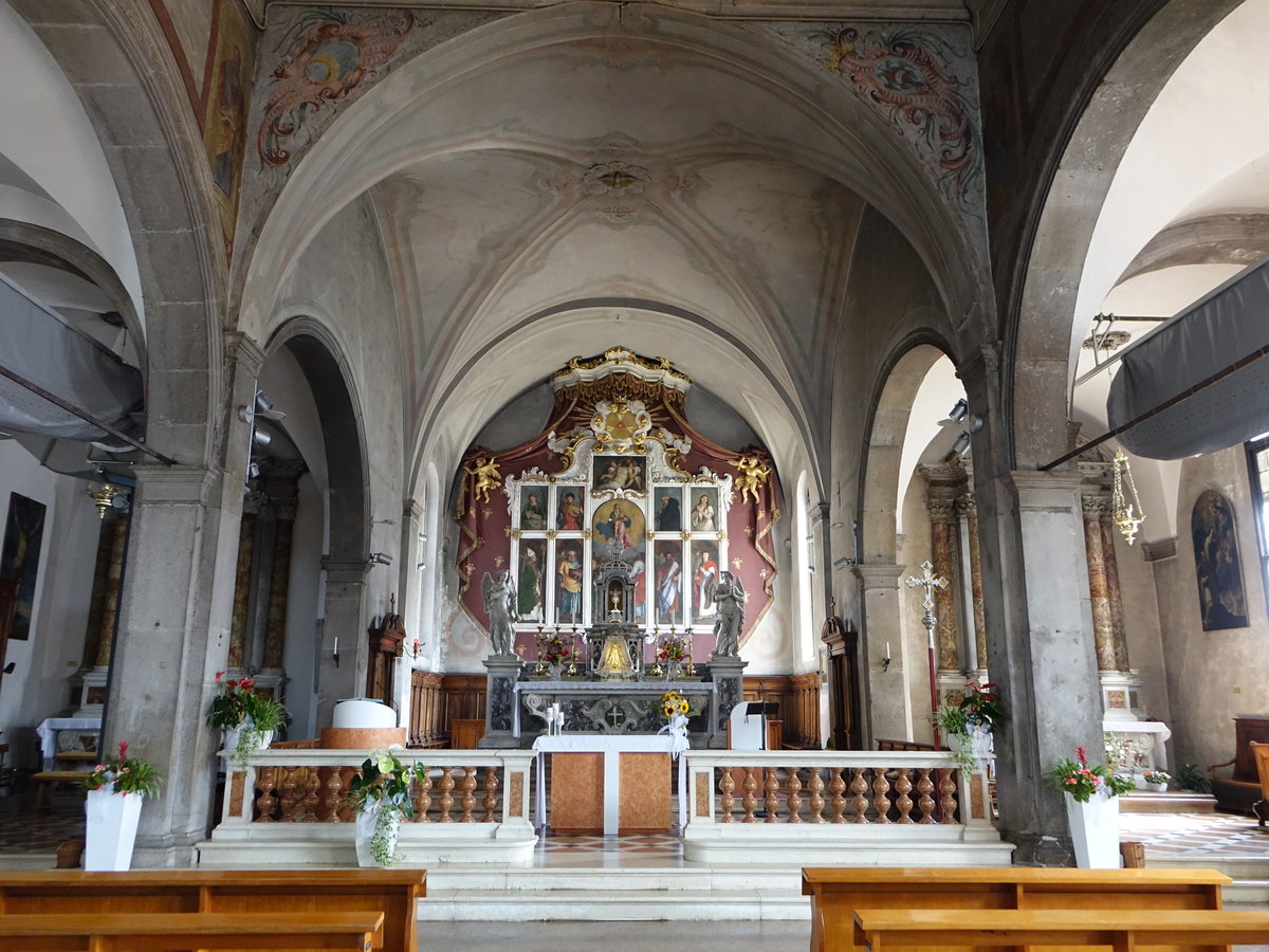 Lentiai, Hochaltar in der Pfarrkirche St. Maria Assunta (17.09.2019)