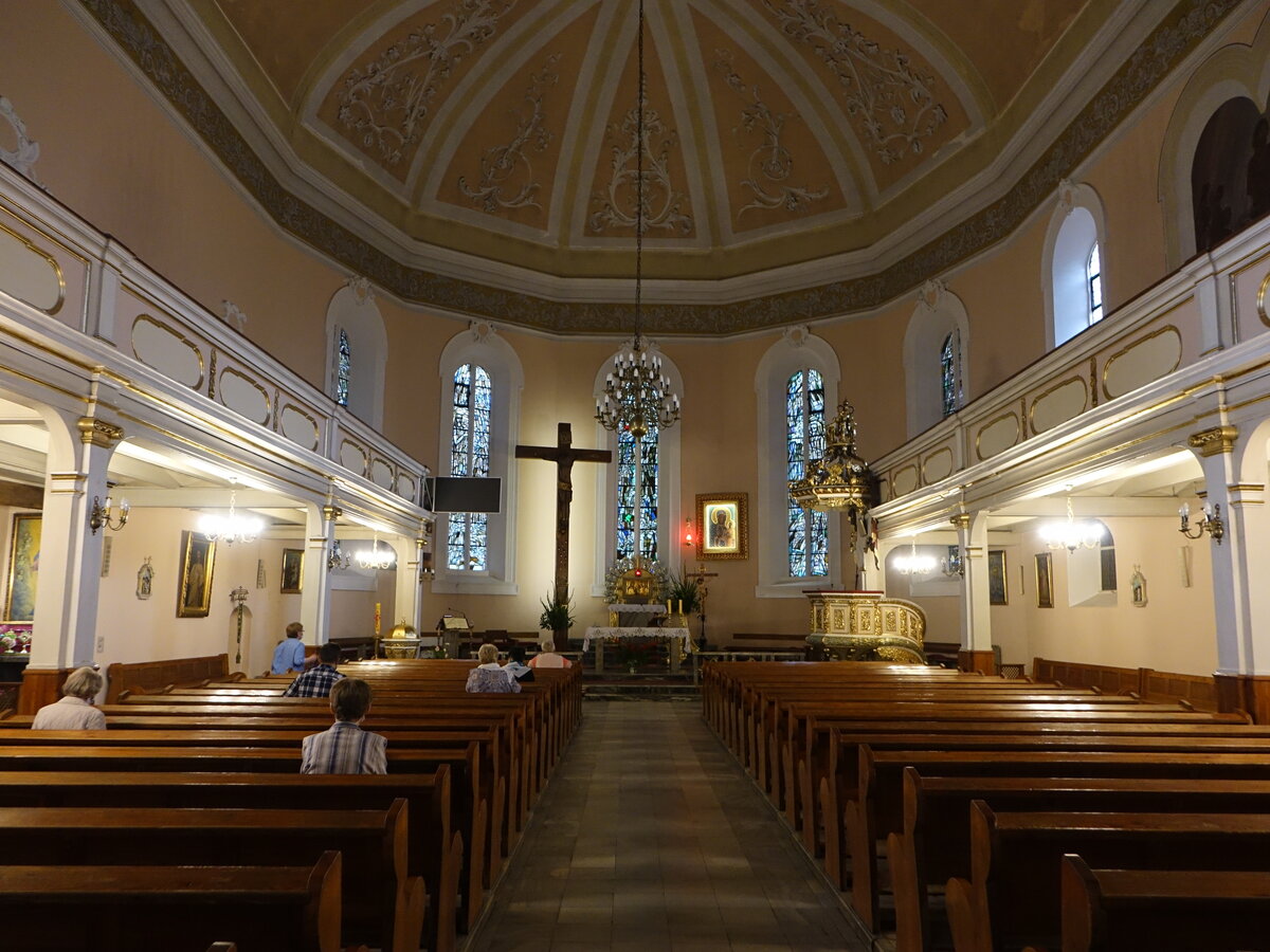 Leszno / Lissa, Innenraum der kath. St. Johannes Kirche (12.06.2021)