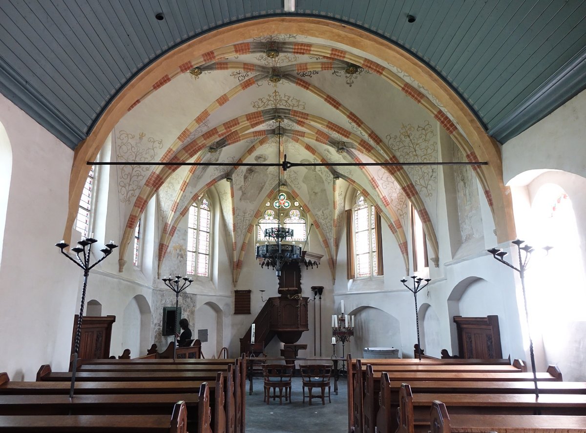 Leur, Innenraum der Ref. Kirche (07.05.2016)