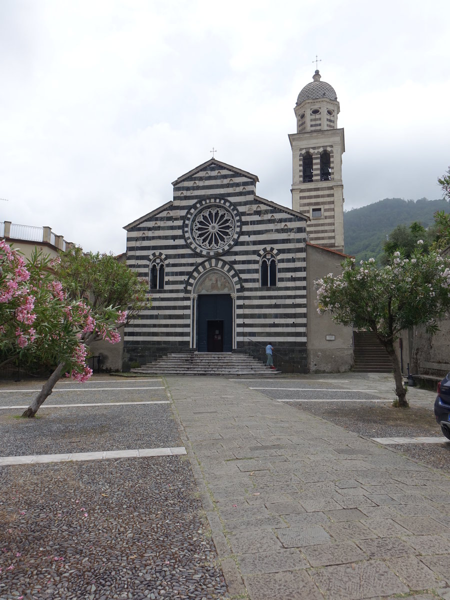 Levanto, gotische Kirche Sant' Andrea, erbaut im 15. Jahrhundert (15.06.2019)