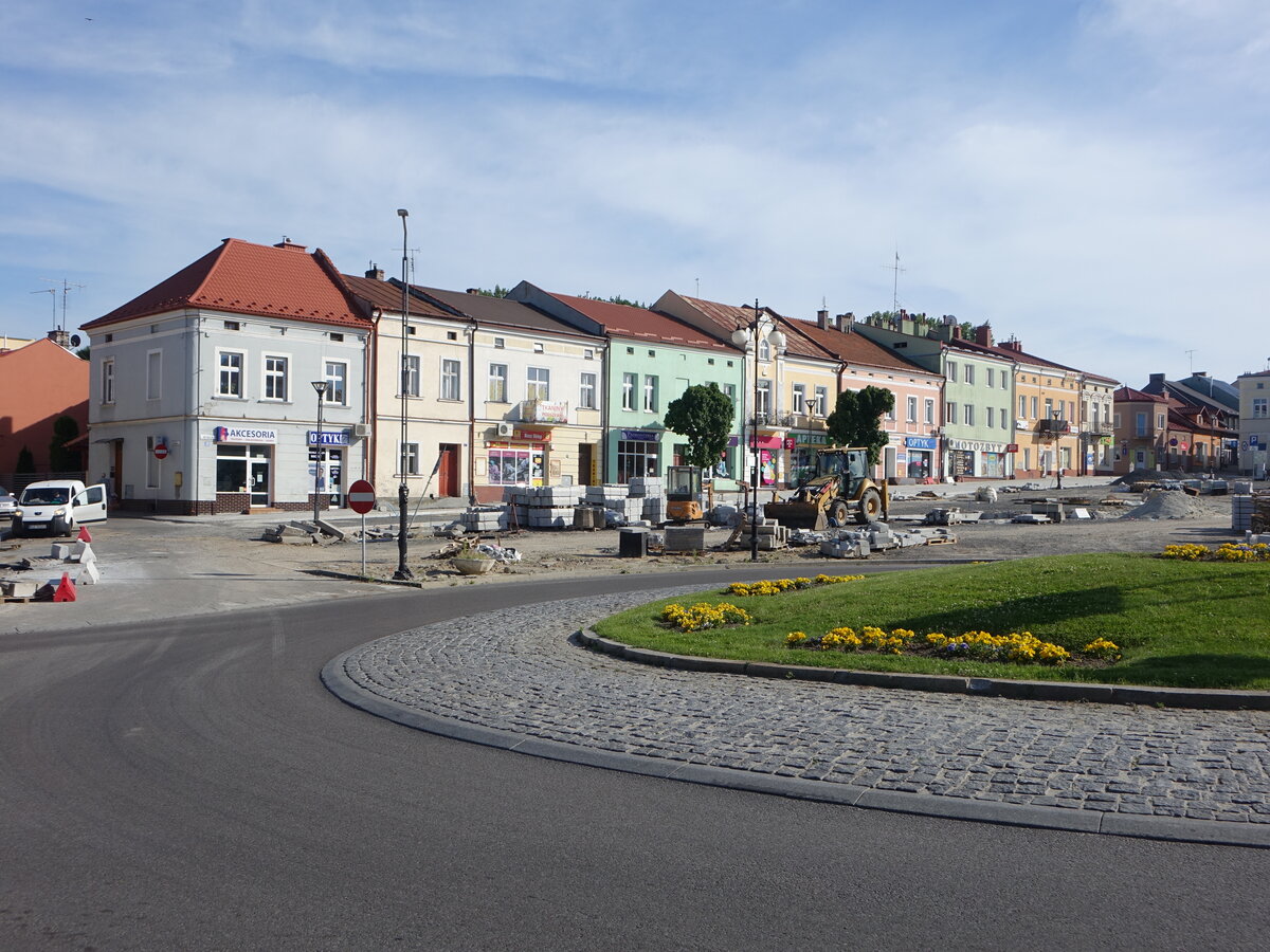 Lezajsk, historische Huser am Rynek Platz (17.06.2021)