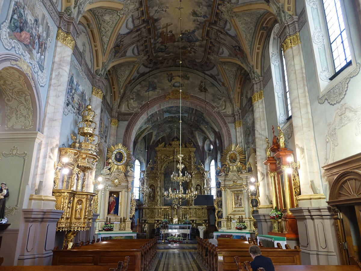 Lezajsk, Innenraum der kath. Pfarrkirche Hl. Dreifaltigkeit (17.06.2021)
