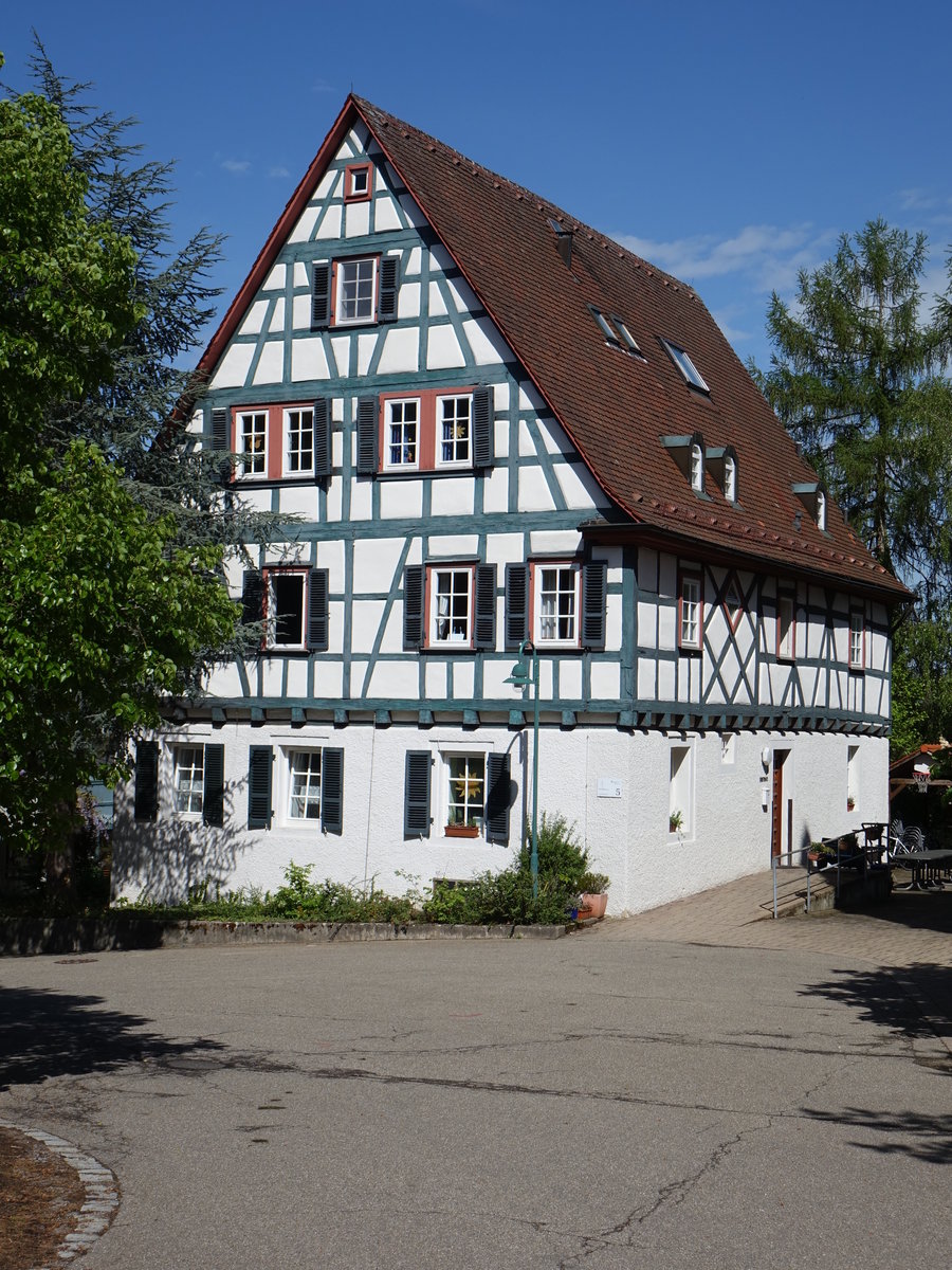 Lichtenstern, Fachwerkhaus in der ehem. Zisterzienserinnenabtei (29.04.2018)