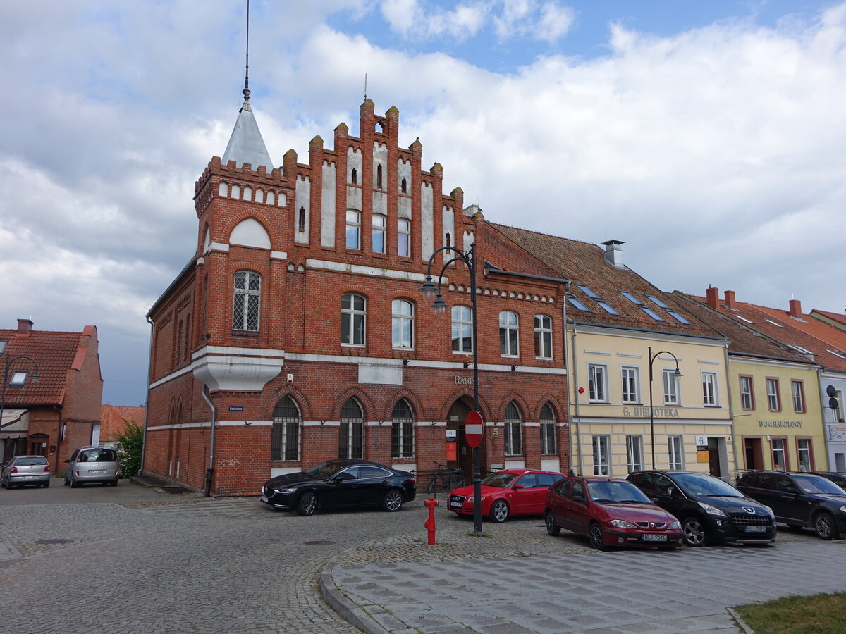 Lidzbark Warminski / Heilsberg, Rathaus am Plac Wolnosci (03.08.2021)