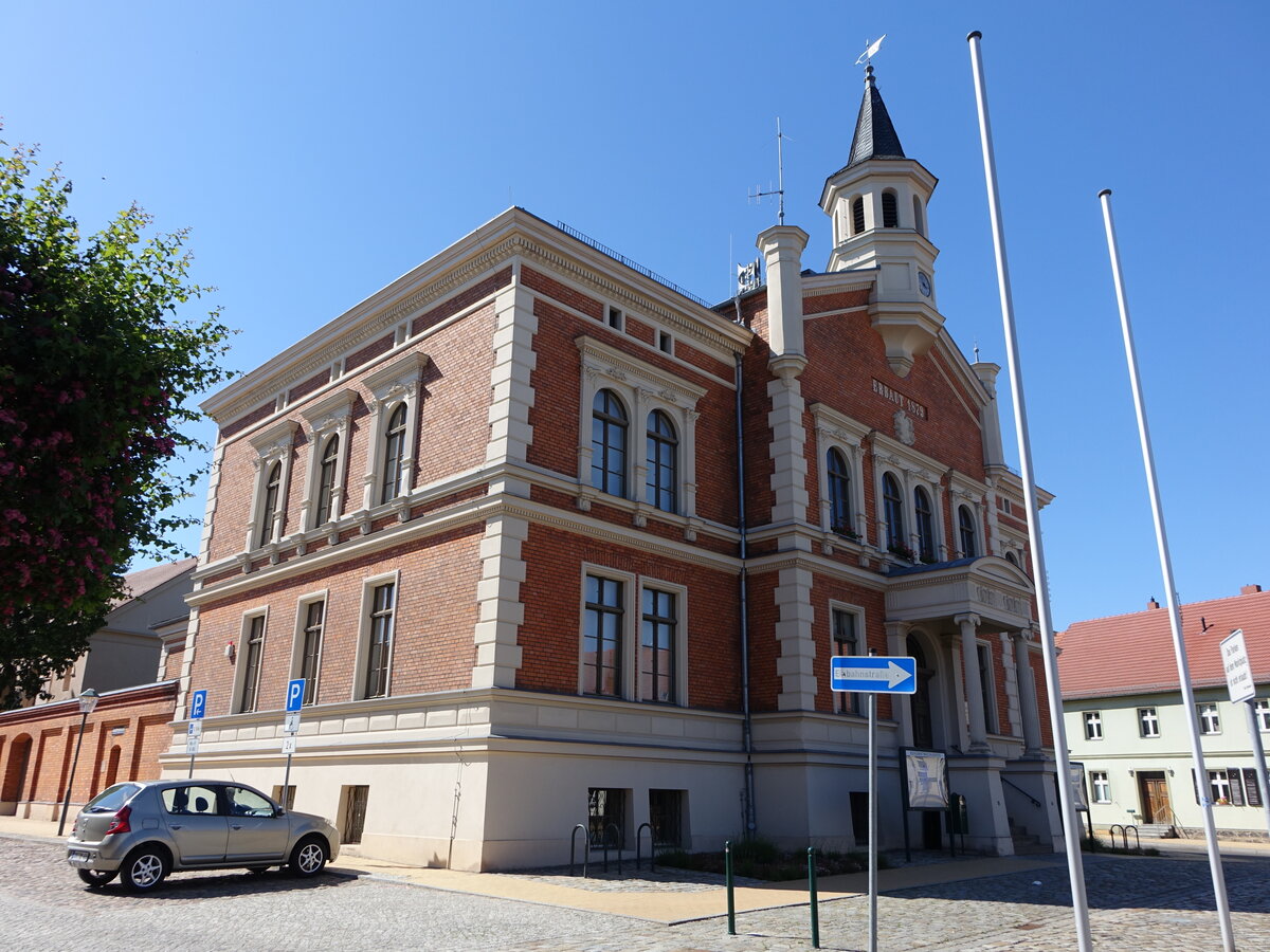 Liebenwalde, Rathaus am Markt, erbaut 1879 (25.05.2026)