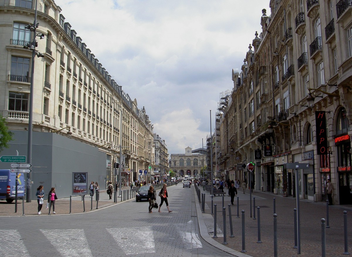 Lille, Huser an der Rue Faidherbe (30.06.2014)