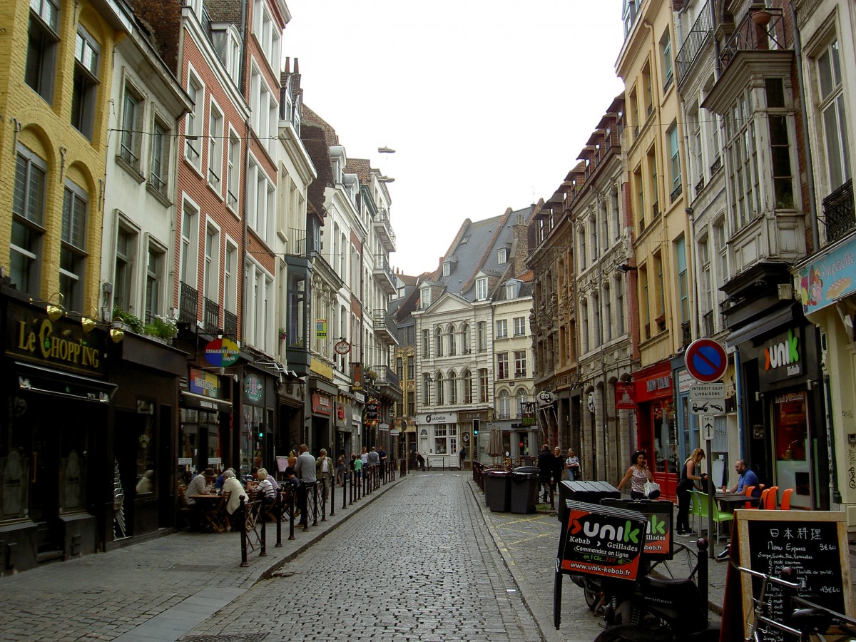 Lille, Huser in der Rue Rousseau (30.06.2014)