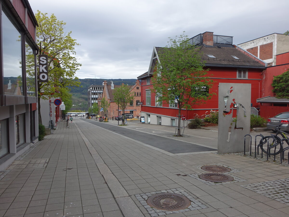 Lillehammer, Huser in der Wieses Gate Strae (24.05.2023)