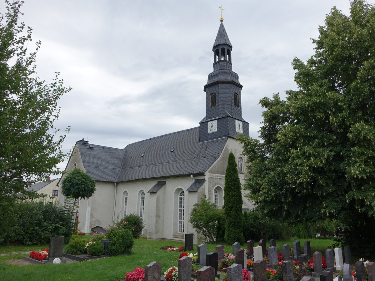 Limbach, evangelische St. Michaelis Kirche, erbaut 1635 (12.08.2023)