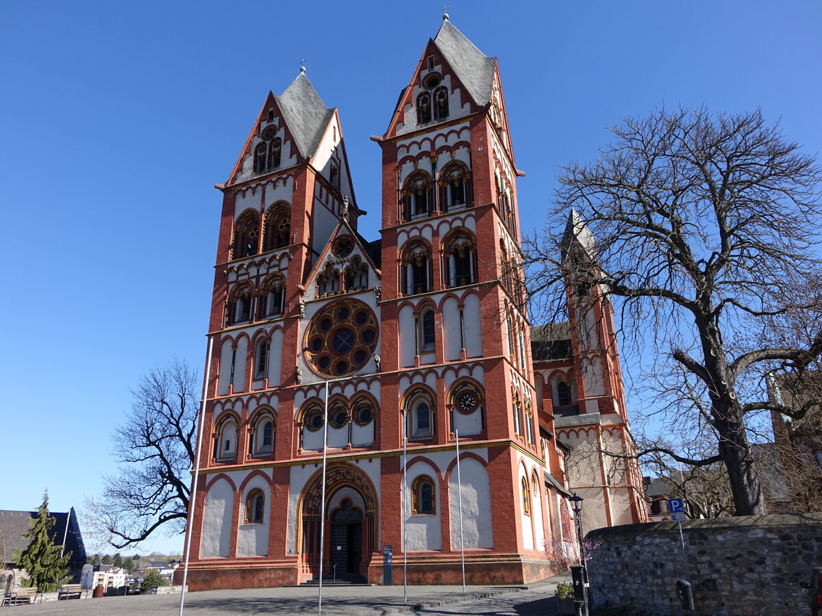 Limburg, Dom St. Georg und St. Nikolaus, erbaut von 1190 bis 1232, seit 1827 Dom- und Pfarrkirche der Dizese Limburg (19.03.2022)