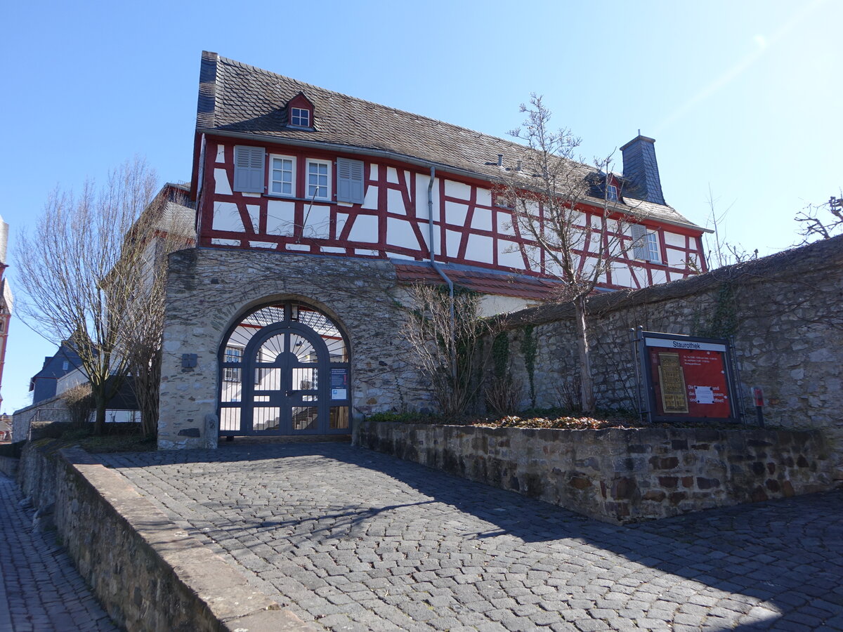 Limburg, ehemaliger Burgmannensitz, heute Dizesanmuseum, erbaut 1544 (19.03.2022)