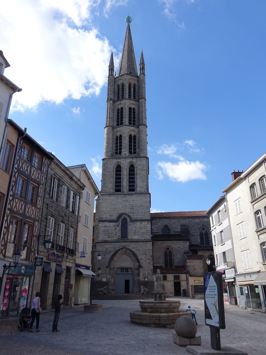 Limoges, Kirche Saint-Michel-des-Lions, erbaut ab 1364 (14.07.2017)