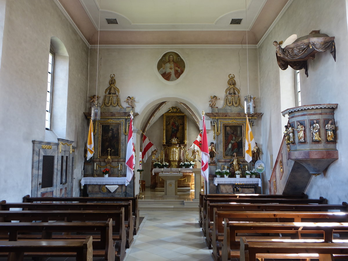 Lindach, barocke Einrichtung in der St. Antonius Kirche (28.05.2017)