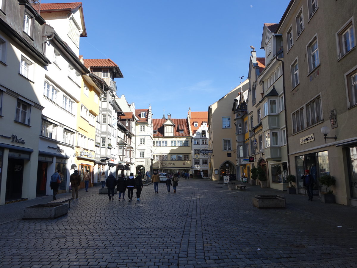 Lindau, historische Gebude in der Maximilianstrae (20.02.2021)