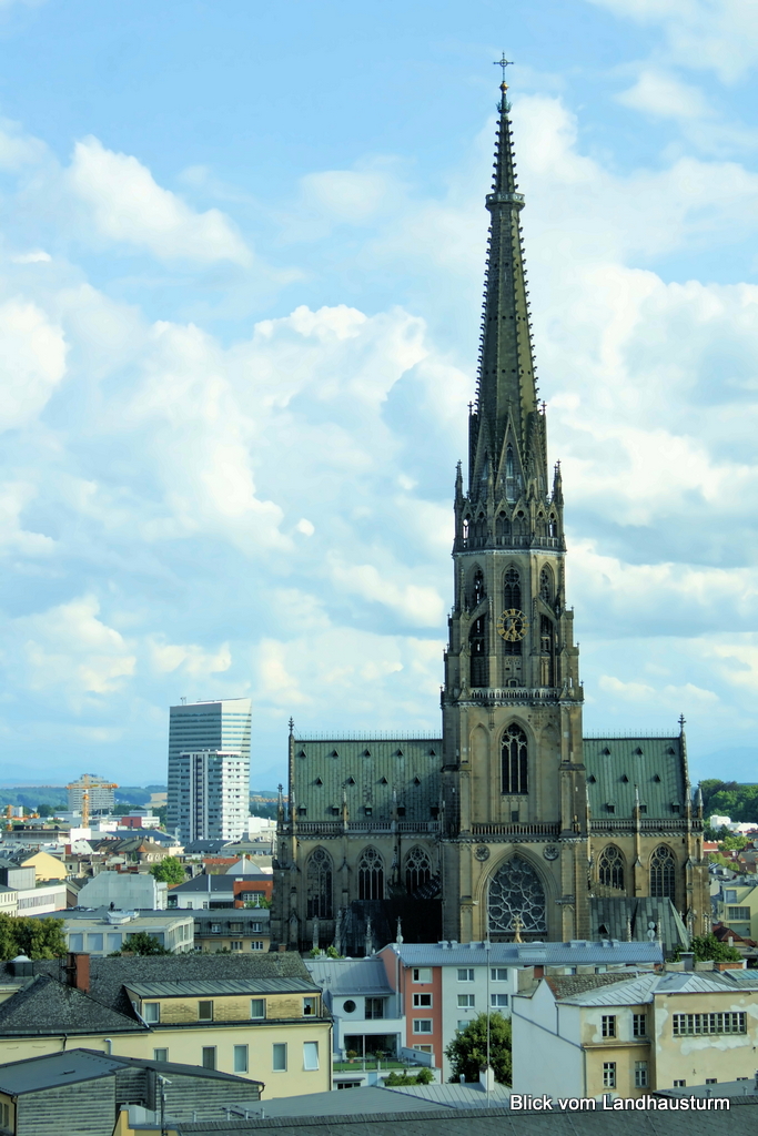 Linz, Ansichten vom Landhausturm ... aufgenommen am 5.7.2014