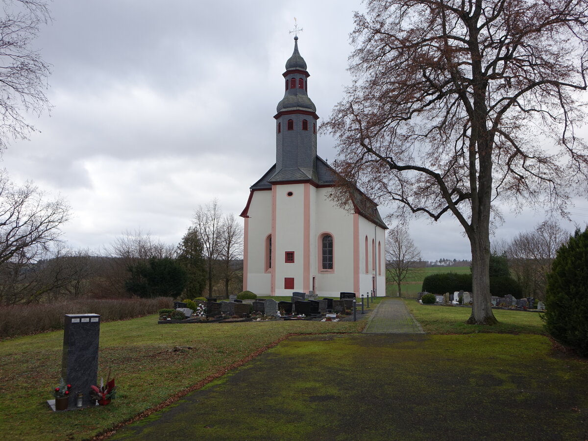 Lipporn, evangelische Kirche, erbaut von 1750 bis 1752 (30.01.2022)