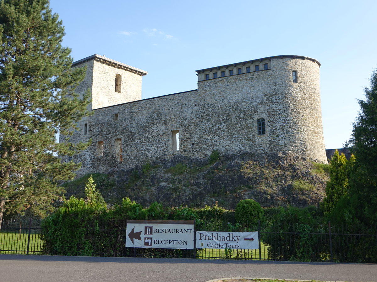 Liptovsky Hradok / Neuhusel in der Liptau, Burgruine, erbaut ab 1341 (07.08.2020)