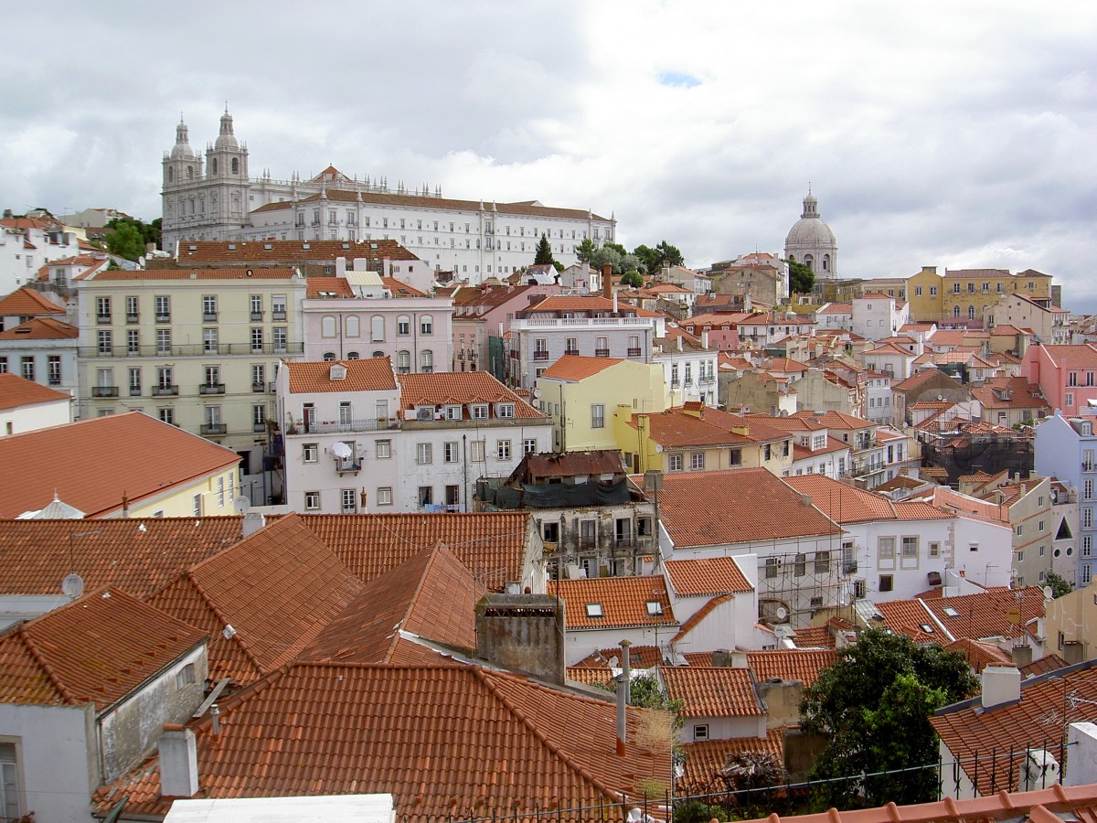 Lissabon, Klosterkirche Igreja de Sao Vicente de Fora, erbaut von 1590 bis 1627 durhttp://www.staedte-fotos.de/?name=bilder_bearbeiten2.0#ch Juan de Herrera, Wiederaufbau nach dem Erdbeben von 1755 (29.05.2014)