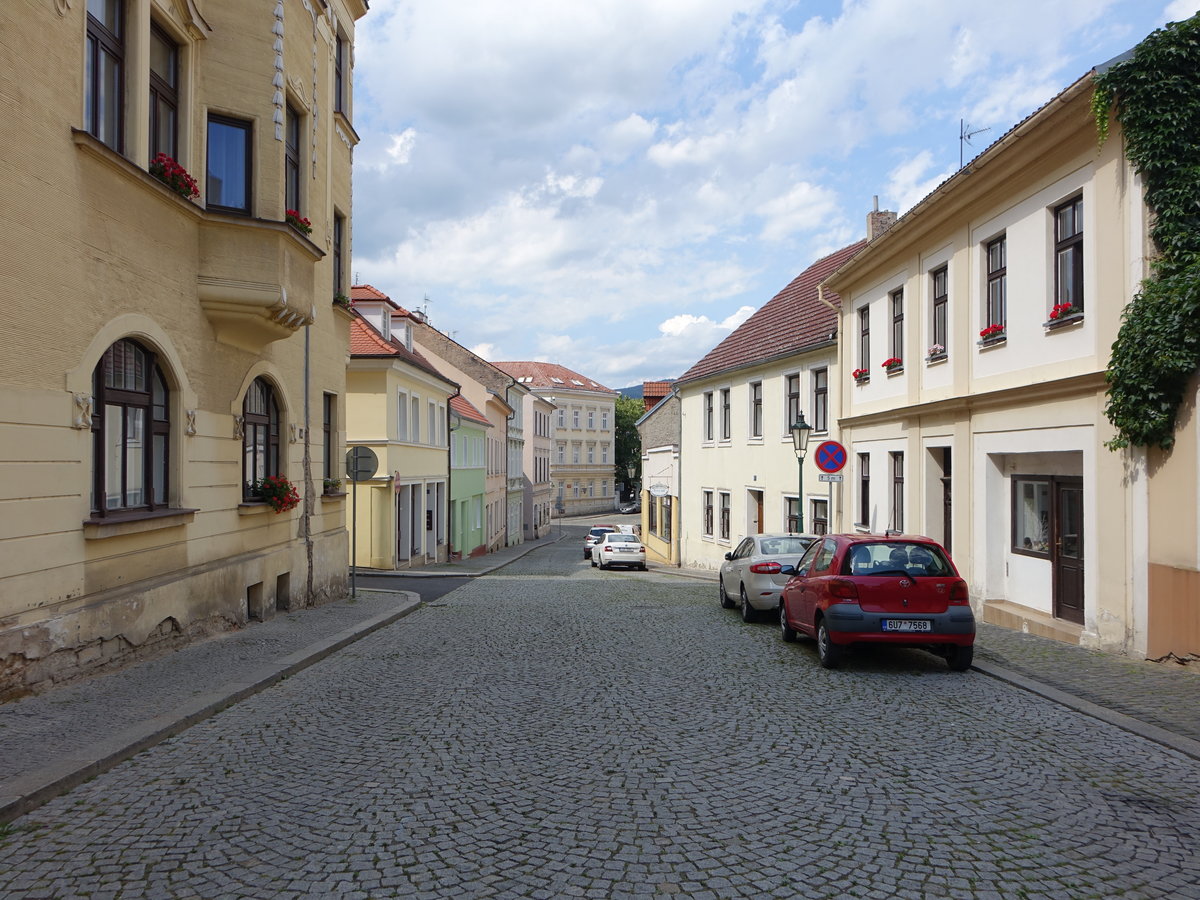 Litomerice / Leitmeritz, Häuser in der Domska Straße (27.06.2020)