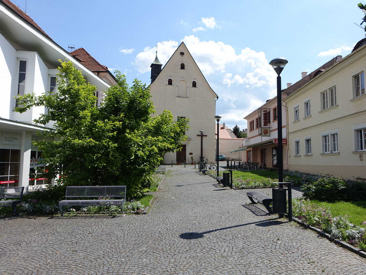 Litomerice / Leitmeritz, Klosterkirche Hl. Ludmilla, erbaut im 17. Jahrhundert (27.06.2020)