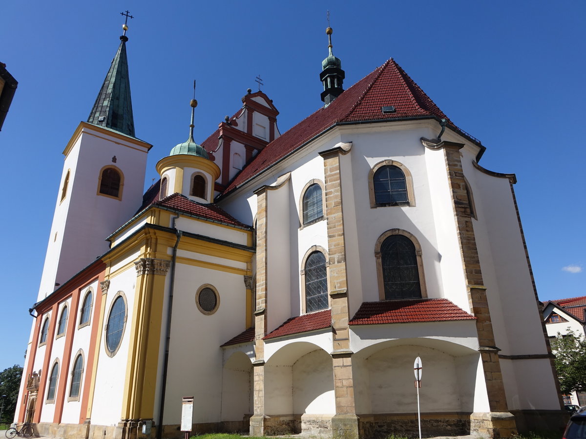 Litovel / Littau, Pfarrkirche St. Marcus, erbaut ab 1342 (01.08.2020)
