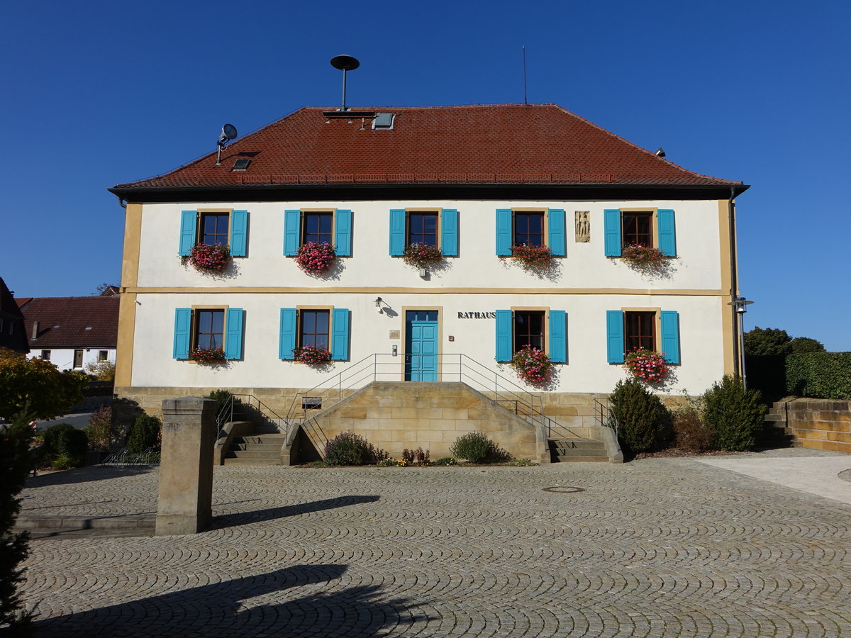 Litzendorf, Rathaus in der Strae Am Knock (13.10.2018)