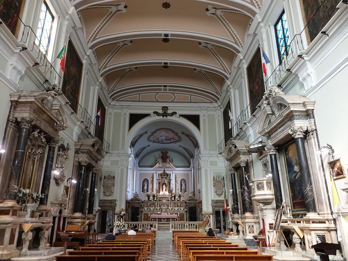 Livorno, barocker Innenraum der Chiesa della Madonna (18.06.2019)