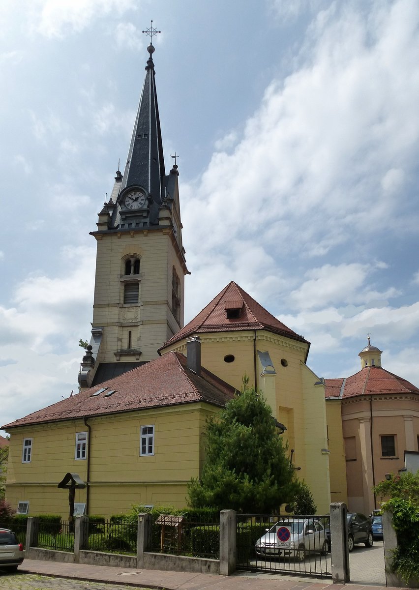 Ljubljana, die Kirche St.Jakob, 1613-15 erbaut von Francesco Ferrata, Juni 2016