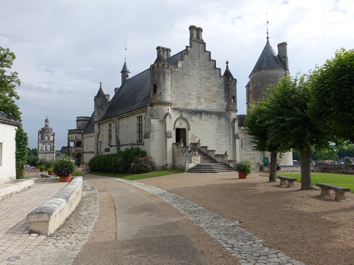 Loches, Logis Royal an der Nordseite der Festung (08.07.2017)