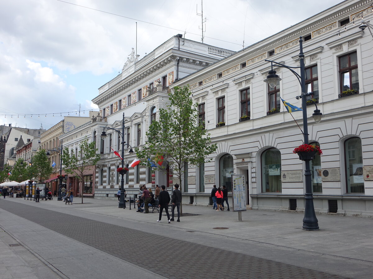 Lodz, Palac Juliusza Heinzla in der Piotrkowska Strae (13.06.2021)