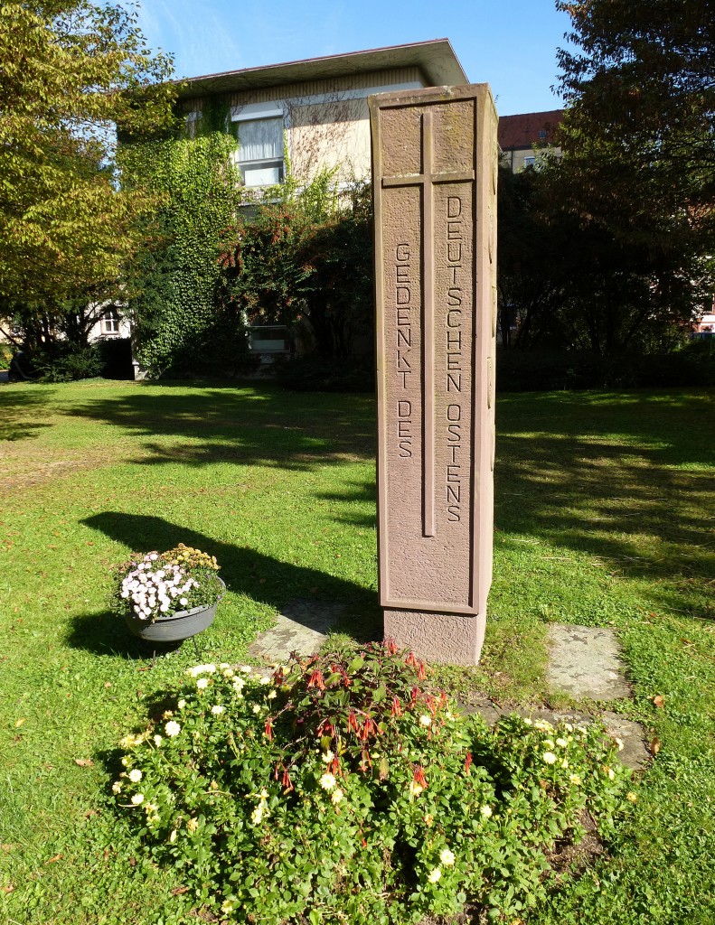 Lrrach,  Gedenkt des Deutschen Ostens , Denkmal fr die Millionen Vertriebener aus den Deutschen Ostgebieten, Sept.2014