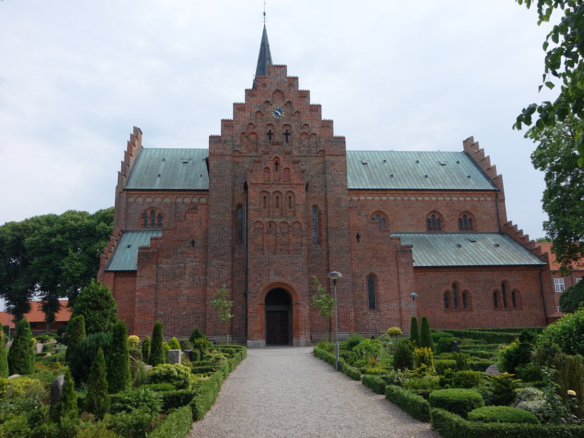 Logumkloster, Zisterzienser Kloster gegrndet im 12. Jahrhundert, Kirche erbaut von 1225 bis 1325 (09.06.2018)