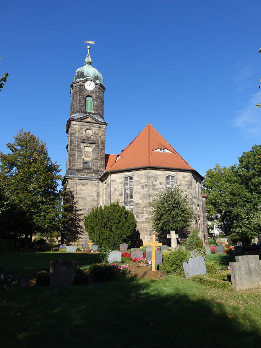 Lohmen, ev. Dorfkirche, erbaut bis 1789 durch George Bhr (04.10.2020)