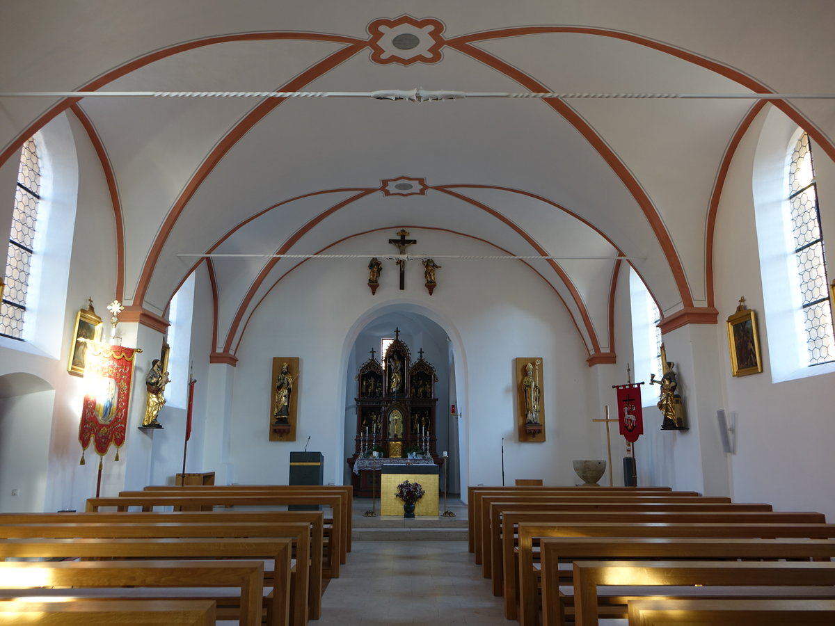 Lohndorf, Innenraum der Pfarrkirche Maria Geburt (13.10.2018)