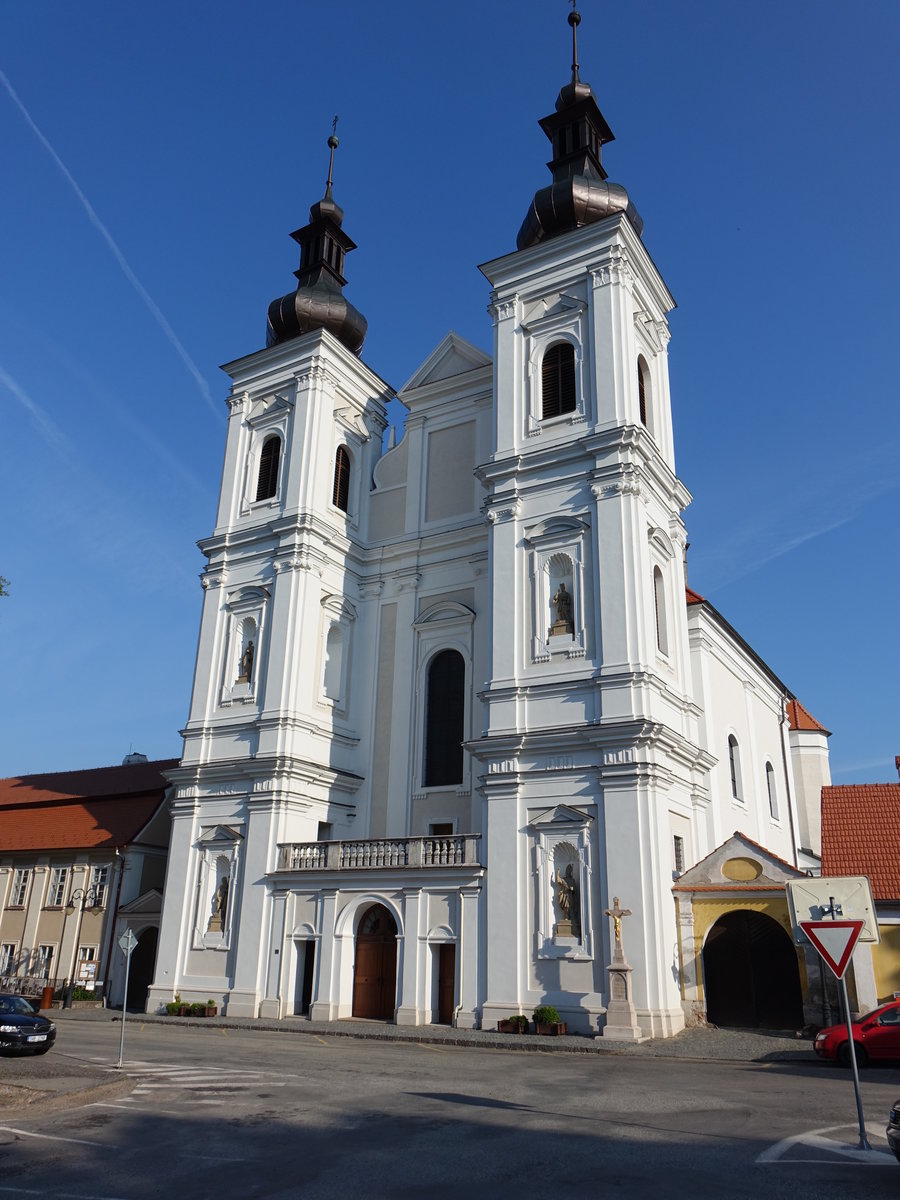 Lomnice u Tinova/ Lomnitz, barocke Maria Himmelfahrt Kirche, erbaut von Paul Weinberger und Johann Baptist Erna nach Plnen von Giovanni Pietro Tencalla (01.06.2019)
