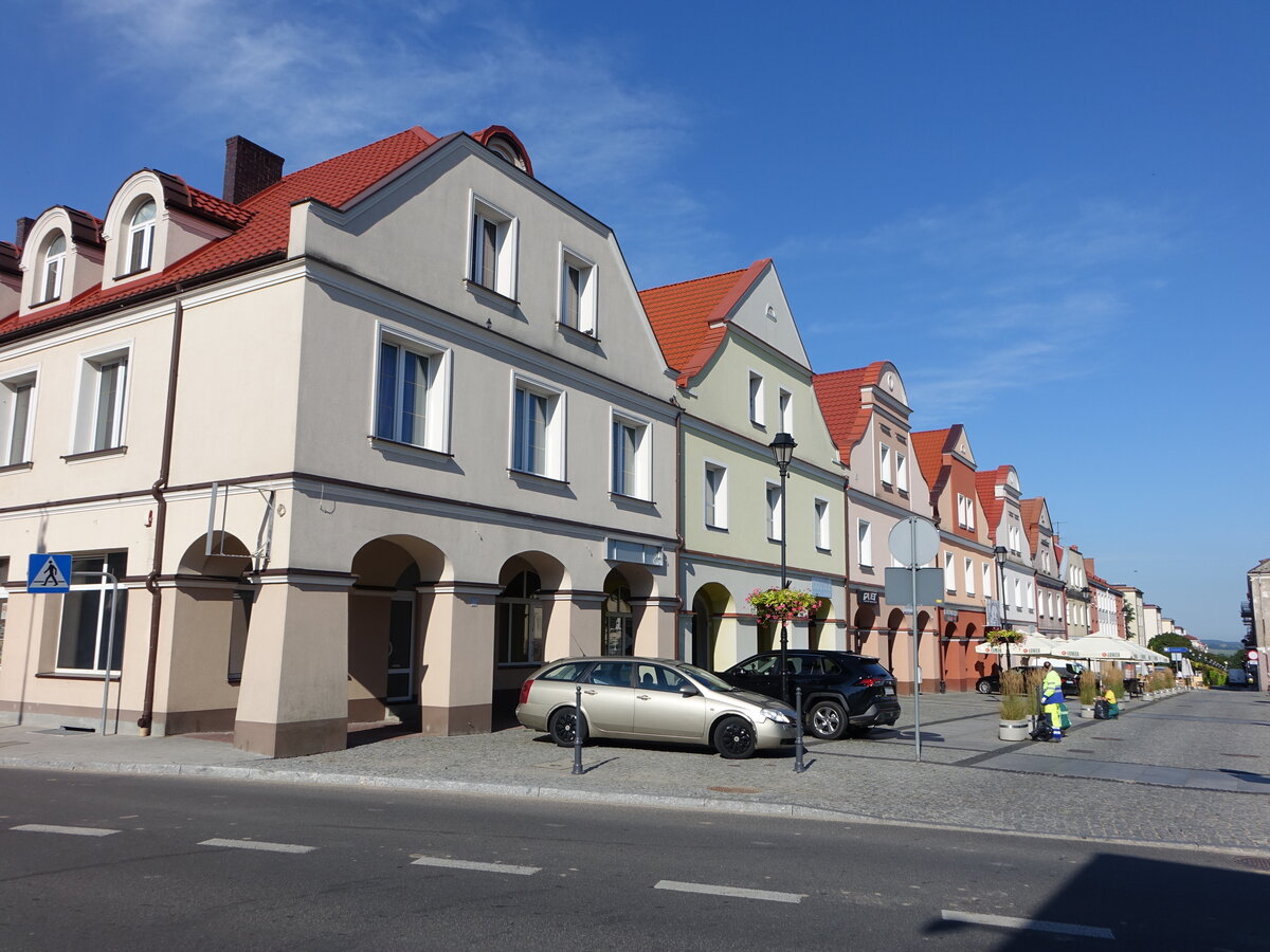 Lomza, Giebelhuser am Stary Rynek Platz (05.08.2021)