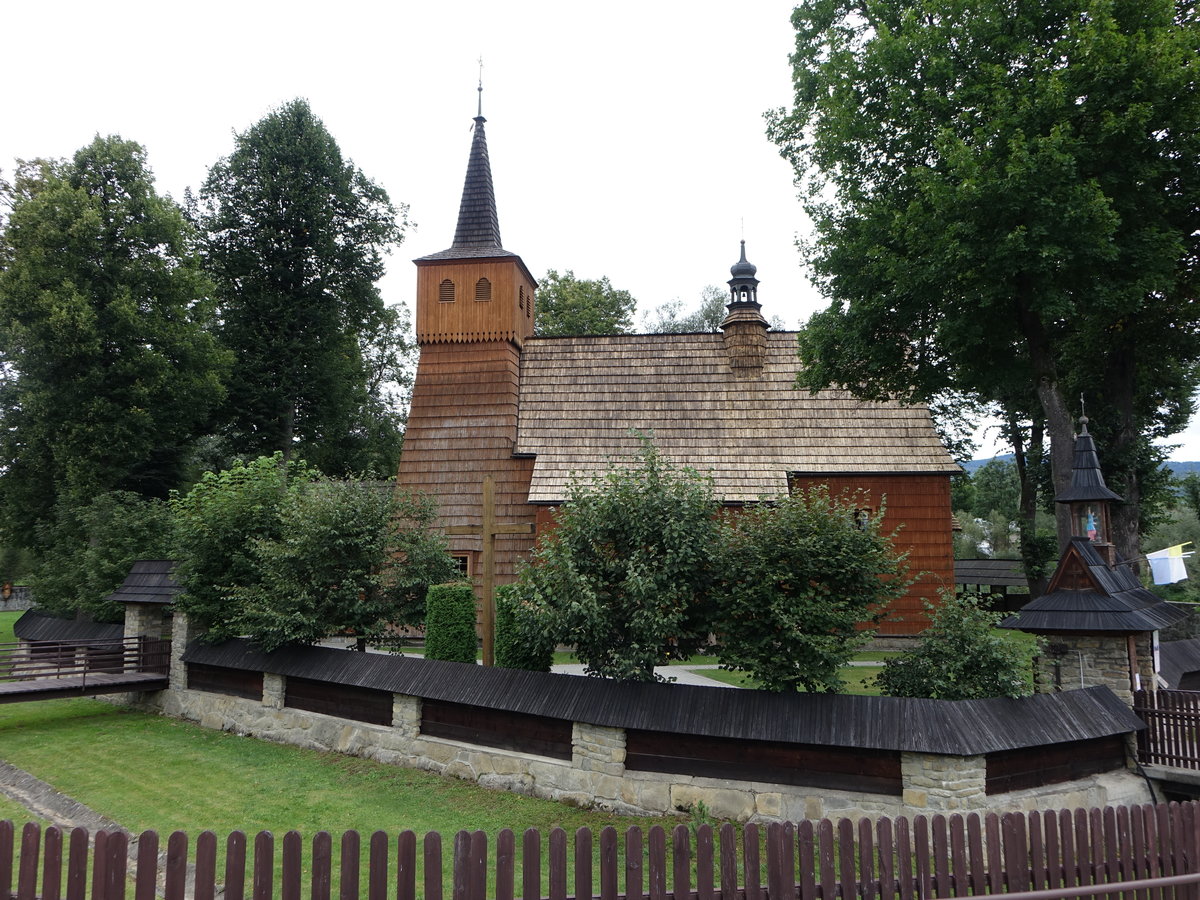 Lopuszna, Holzkirche Maria Geburt, erbaut bis 1504 (02.09.2020)