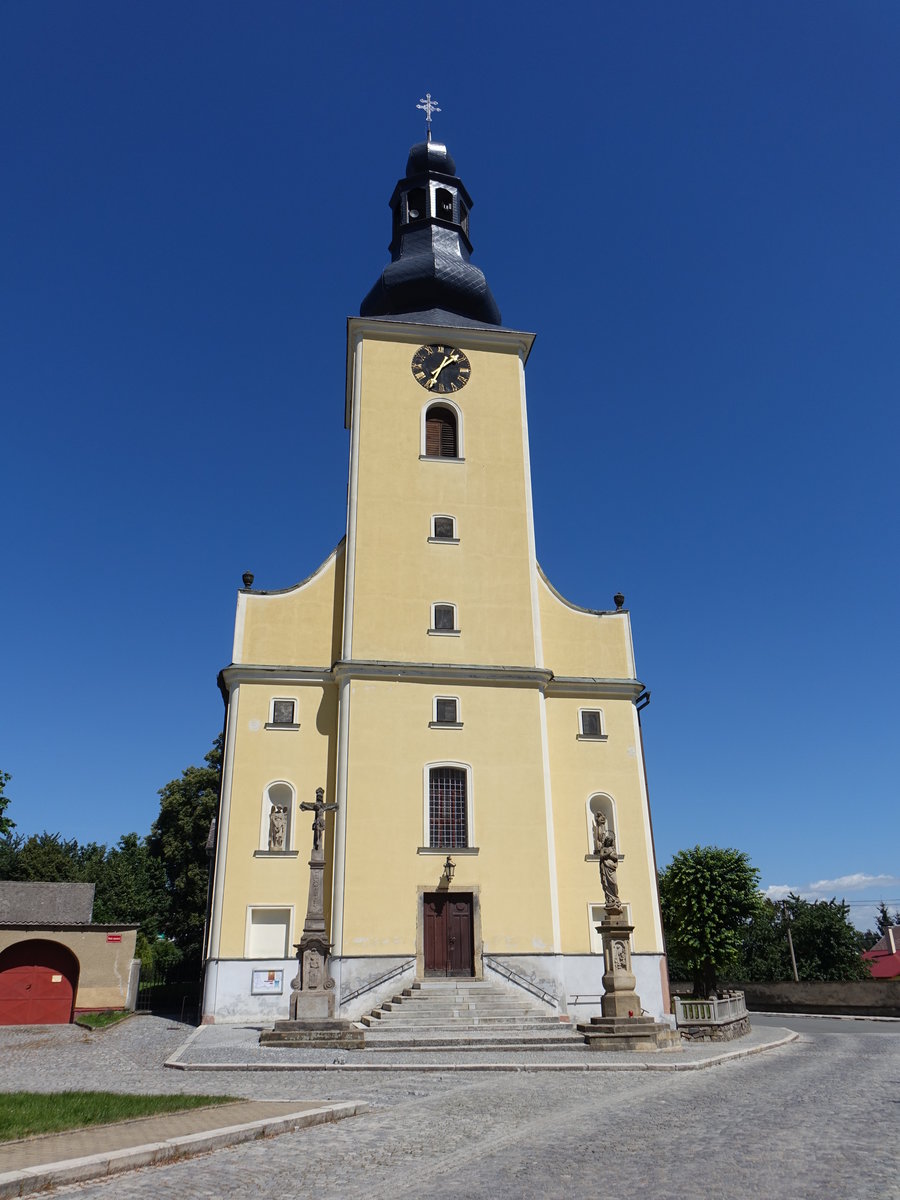 Lostice / Loschitz, gotische Pfarrkirche St. Prokop (01.08.2020)