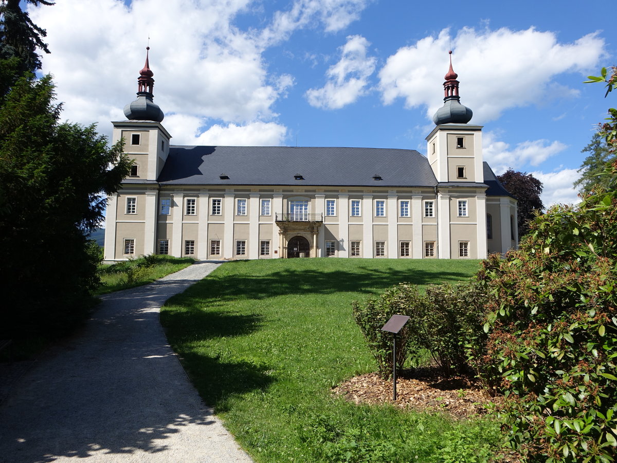Loucna nad Desnou / Wiesenberg, Renaissance Schloss, erbaut im 17. Jahrhundert (30.06.2020)