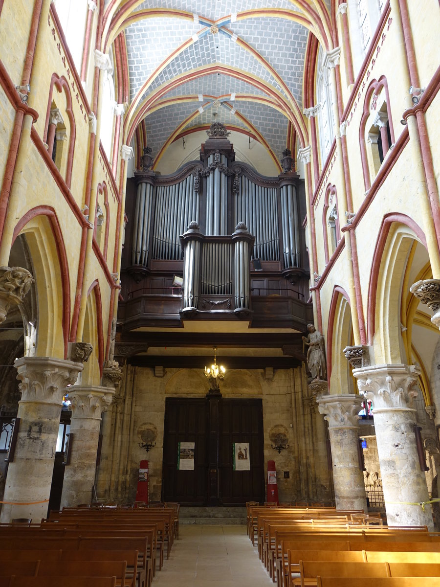 Louviers, Orgelempore in der Notre-Dame Kirche (15.07.2016)