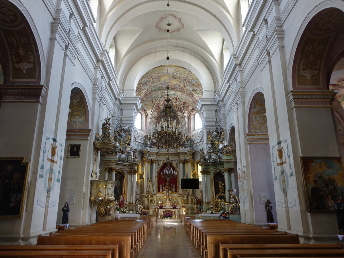 Lowicz / Lowitsch, Innenraum der St. Wojciecha Kirche (07.08.2021)